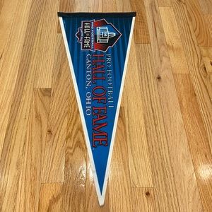 Vintage 1996 Pro Football Hall Of Fame Football Canton Ohio Pennant 18 Inches